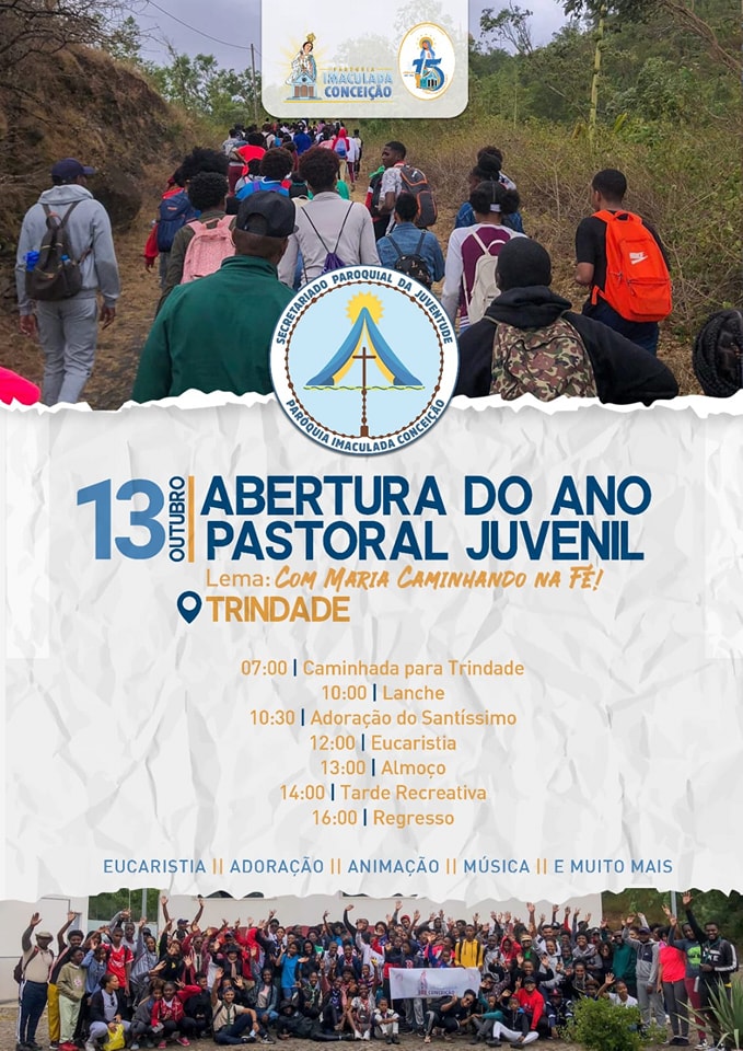 Jovens convidados para Caminhada do Secretariado Pastoral da Juventude da Paróquia de Imaculada Conceição de Maria