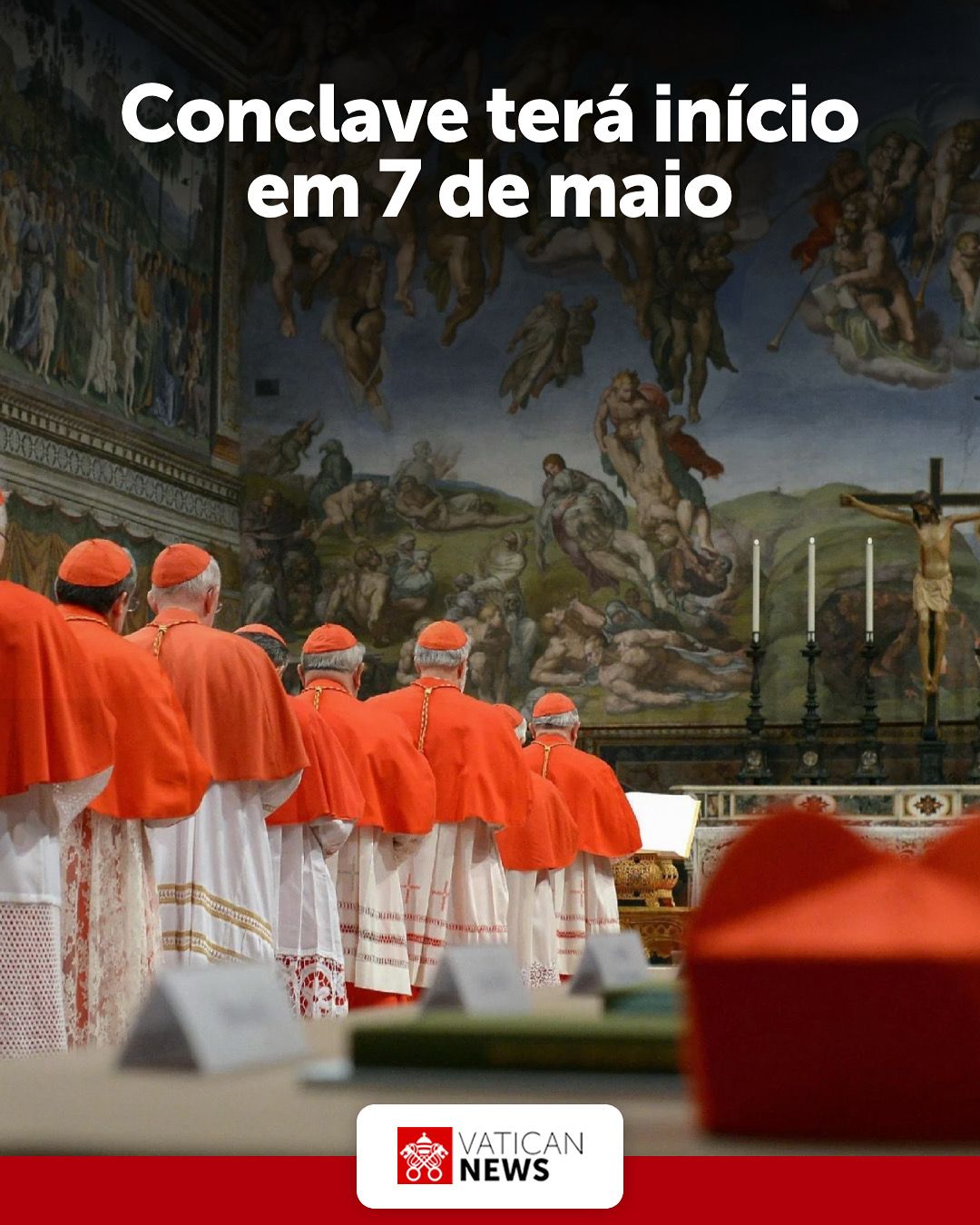 Conclave para Eleição do Novo Papa Começará a 7 de Maio