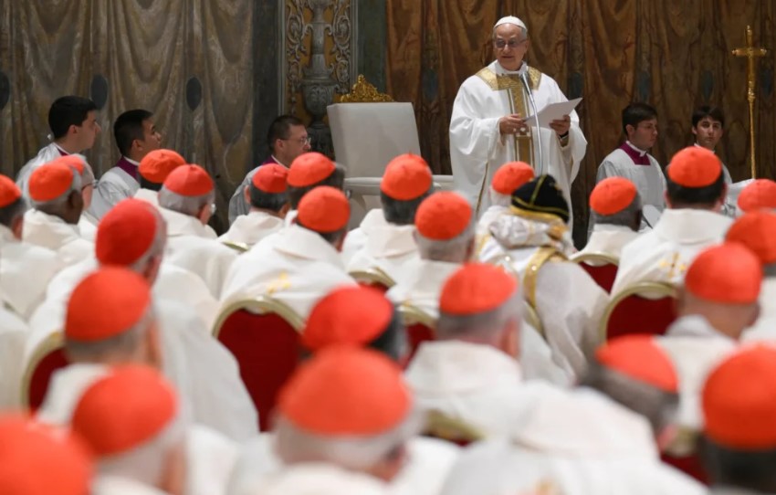 primeira missa do Papa